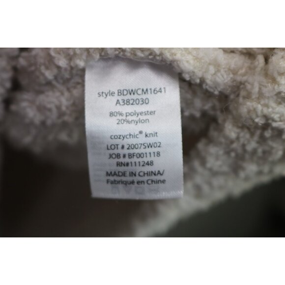 Barefoot Dreams Cozy Chic Ivory Plush Long Sleeve Sweater-3X-Soft - Picture 7 of 11